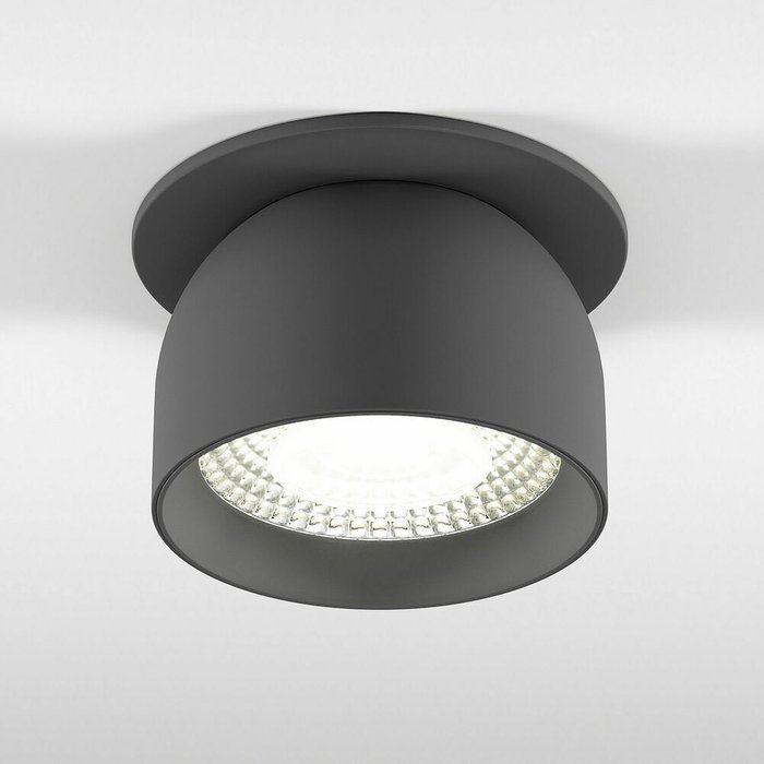 Светильник встраиваемый светодиодный Uno графит 25092/LED - купить Встраиваемые споты по цене 2890.0