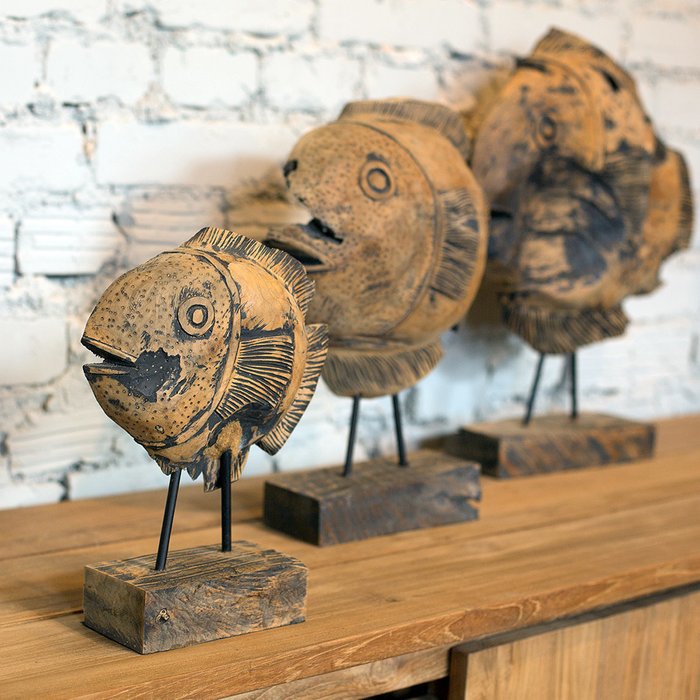 Декоративные фигуры Brown Fishes - купить Фигуры и статуэтки по цене 8760.0