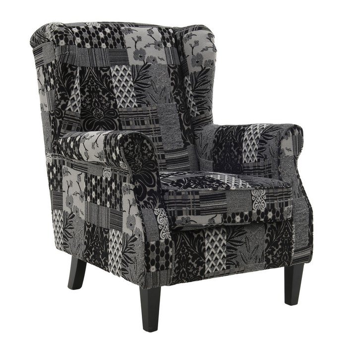 Кресло с обивкой из ткани  