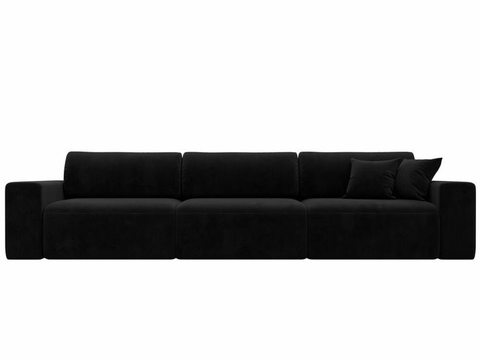 Диван-кровать Лига 036 Классик Лонг черного цвета - купить Прямые диваны по цене 96999.0