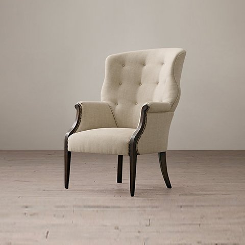 Кресло Фрейлин с кремовой обивкой - купить Интерьерные кресла по цене 261000.0