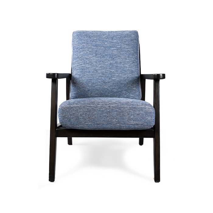 Кресло Peyote голубого цвета из массива дерева - лучшие Интерьерные кресла в INMYROOM