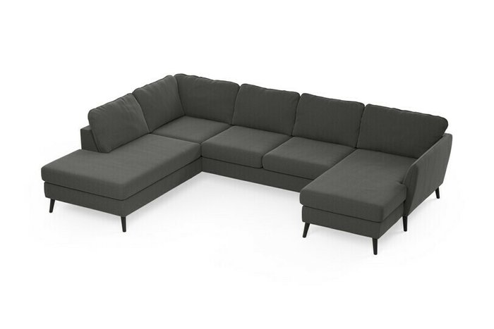 П-образный диван-кровать Копенгаген серого цвета - купить Угловые диваны по цене 192300.0