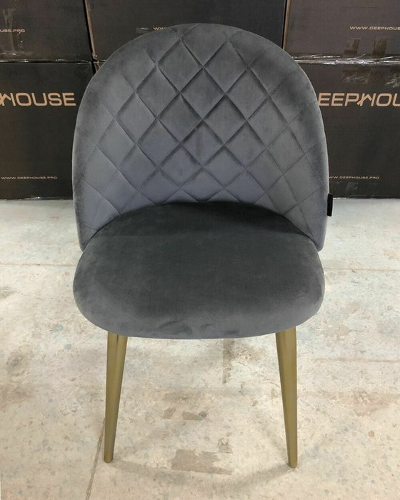 Стул Париж темно-серого цвета - лучшие Обеденные стулья в INMYROOM