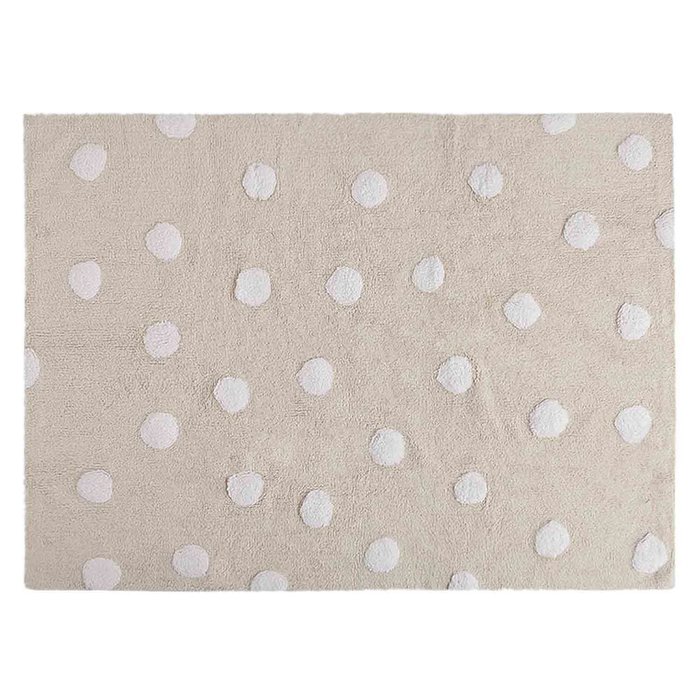 Ковер Polka dots 120х160 бело-бежевого цвета 