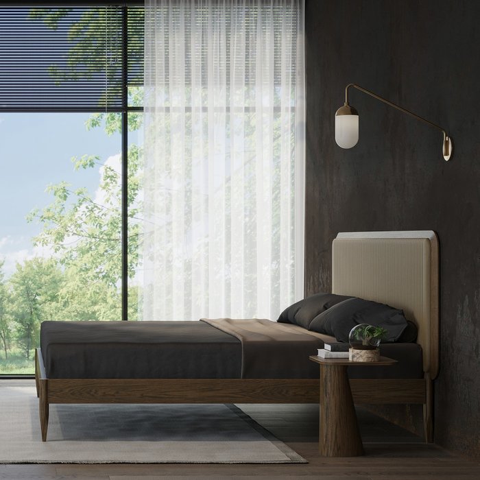 Кровать Paterna 180х200 коричневого цвета - лучшие Кровати для спальни в INMYROOM