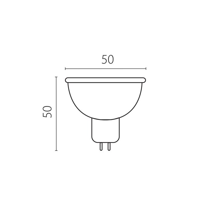 Лампа LED 220V MR16 GU 5.3 5W=50W 450LM 50G 4000K - купить Лампочки по цене 239.0