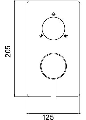 Смеситель Shower Panels для душа - лучшие Душевые системы в INMYROOM