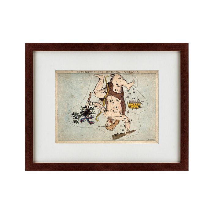 Картина Signs of zodiac Hercules and Corona Borealis 1825 г. - купить Картины по цене 5995.0
