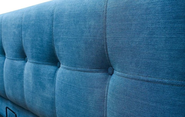 Кровать Norden 180х200 синего цвета с подъемным механизмом - лучшие Кровати для спальни в INMYROOM Кровать Norden 180х200 синего цвета с подъемным механизмом - лучшие Кровати для спальни в INMYROOM