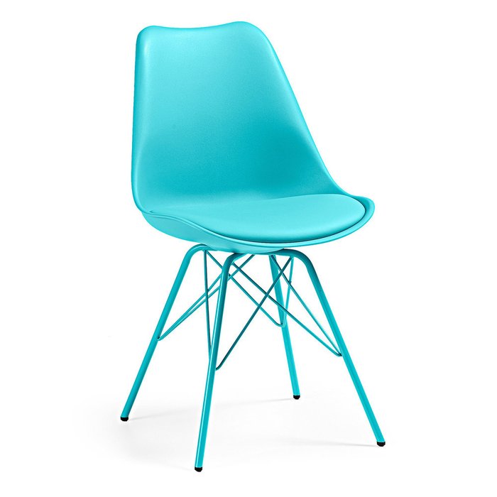 Стильный стул Lars голубого цвета