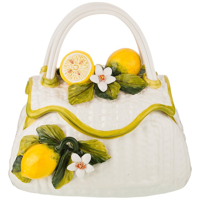 Изделие художественно-декоративное Корзинка с крышкой лимоны - купить Емкости для хранения по цене 7995.0