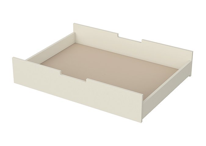 Ящик для кровати Classic молочного цвета