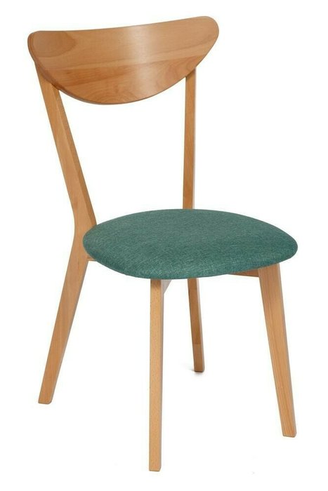 Комплект из двух стульев Maxi бежево-бирюзового цвета - купить Обеденные стулья по цене 12280.0