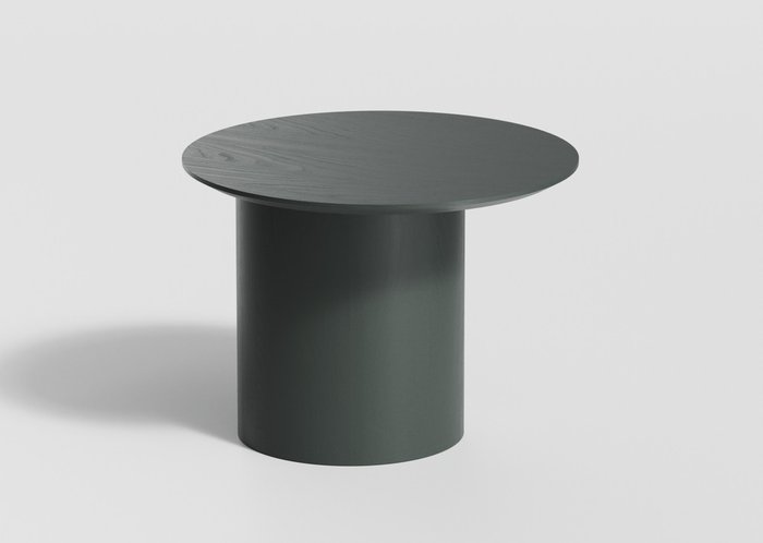 Столик кофейный Type со смещенным основанием темно-серого цвета - купить Кофейные столики по цене 24900.0