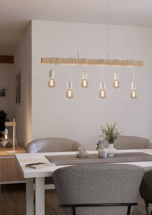 Подвесная люстра Townshend 43705 (металл, цвет белый) - купить Подвесные люстры по цене 15490