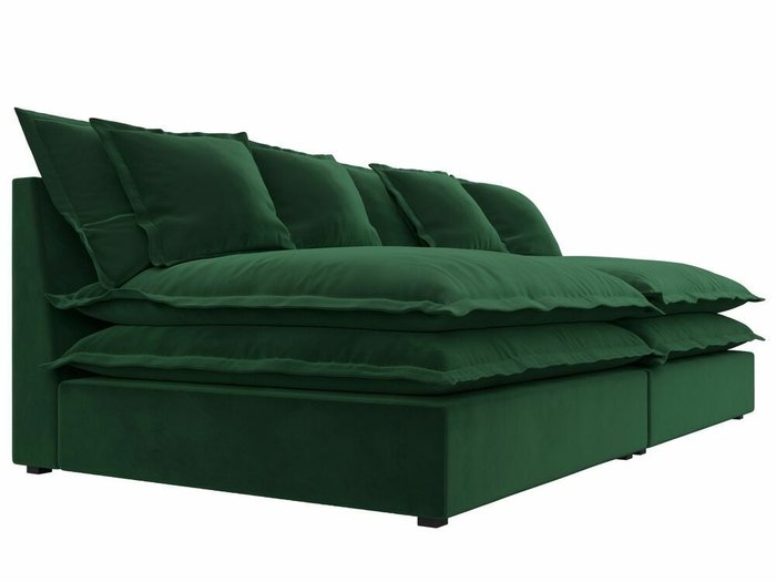 Диван Лига 040 темно-зеленого цвета - лучшие Прямые диваны в INMYROOM