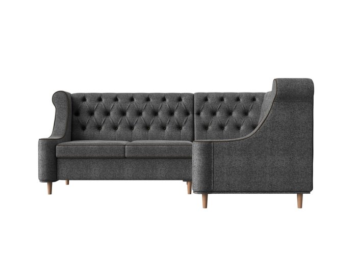 Угловой диван Бронкс серого цвета правый угол - купить Угловые диваны по цене 63999.0