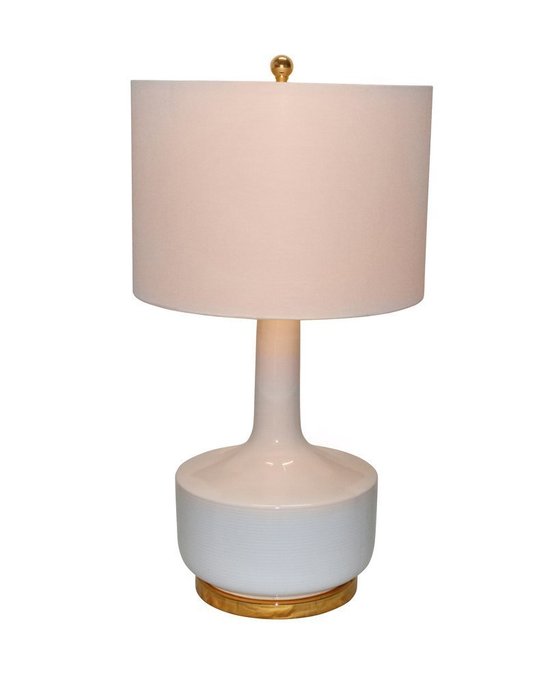 Настольная лампа Ридли с белым абажуром - купить Настольные лампы по цене 21341.0