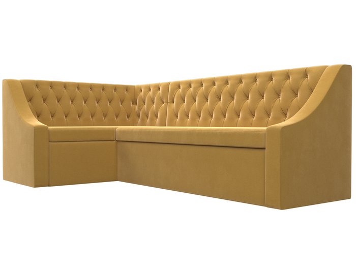 Угловой диван-кровать Мерлин желтого цвета левый угол - лучшие Угловые диваны в INMYROOM