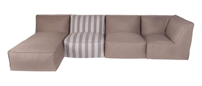 Сет из модулей Quadro Design 4mods бежевого цвета - купить Бескаркасная мебель по цене 93976.0 Сет из модулей Quadro Design 4mods бежевого цвета - купить Бескаркасная мебель по цене 93976.0