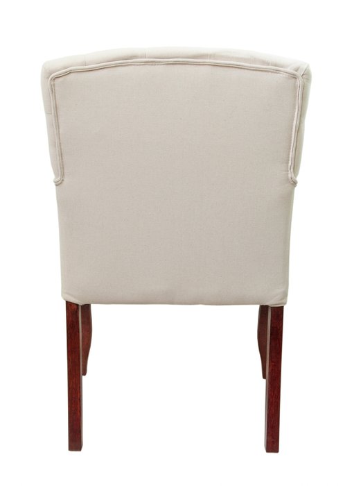Классическое кресло Deron beige classic с обивкой из льна - лучшие Интерьерные кресла в INMYROOM