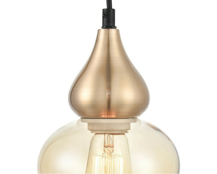 Подвесной светильник Simone янтарного цвета - лучшие Подвесные светильники в INMYROOM