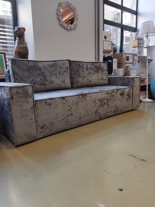Прямой диван-кровать Лофт Lux Holi gray серого цвета - лучшие Прямые диваны в INMYROOM