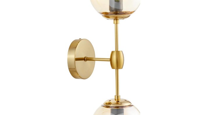 Бра Zodiak LDW 6001-2 MD (стекло, цвет янтарный) - лучшие Бра и настенные светильники в INMYROOM Бра Zodiak LDW 6001-2 MD (стекло, цвет янтарный) - лучшие Бра и настенные светильники в INMYROOM