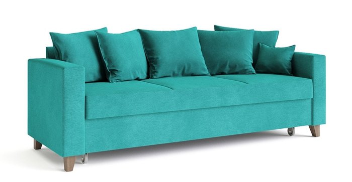 Диван-кровать Эмилио бирюзового цвета - купить Прямые диваны по цене 55328.0