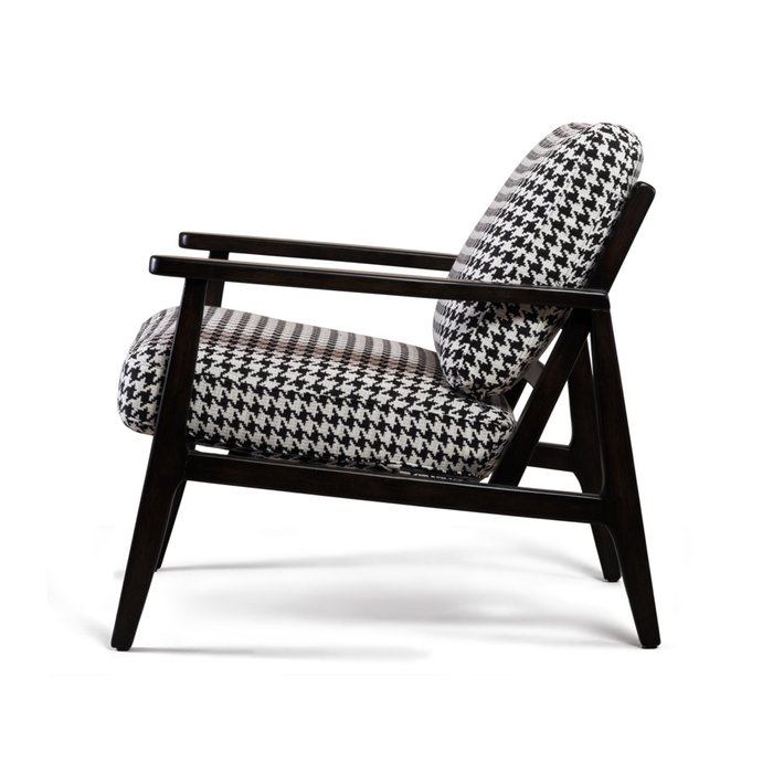 Кресло Peyote с черно-белой обивкой - лучшие Интерьерные кресла в INMYROOM