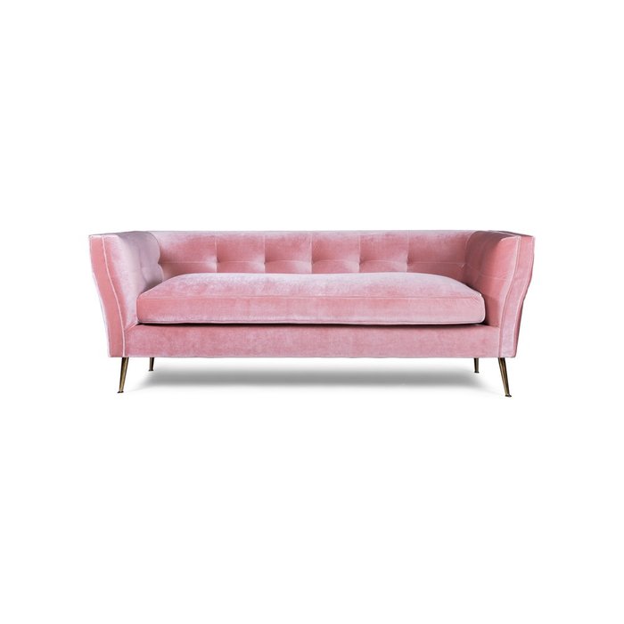Диван Luxury розового цвета - купить Прямые диваны по цене 92890.0
