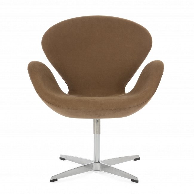 Кресло Swan коричневого цвета - купить Интерьерные кресла по цене 50882.0