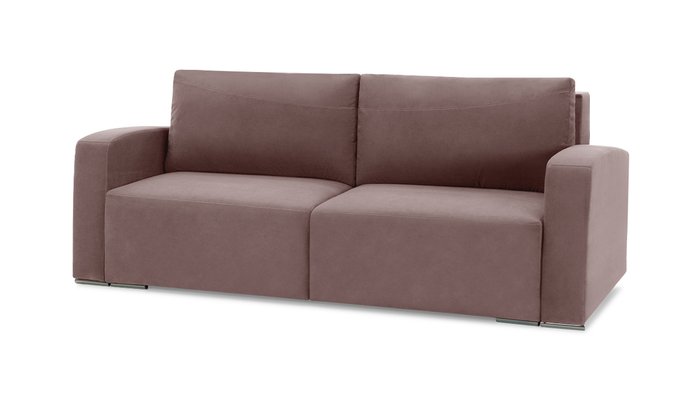 Прямой диван-кровать Окленд Лайт темно-розового цвета - купить Прямые диваны по цене 47100.0