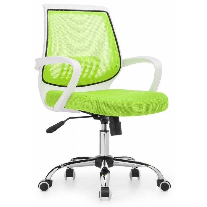 Компьютерное кресло Ergoplus бело-зеленого цвета