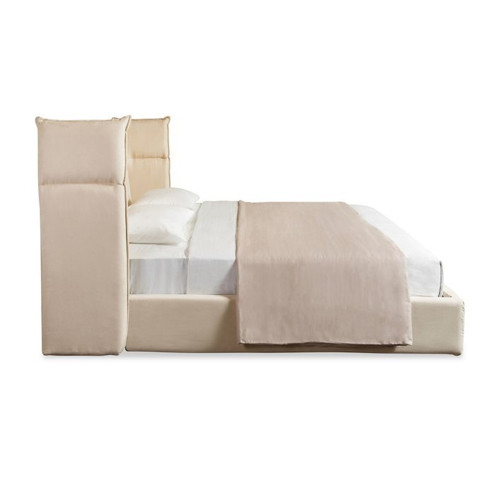 Кровать Bonita 180х200 бежевого цвета с решеткой - лучшие Кровати для спальни в INMYROOM Кровать Bonita 180х200 бежевого цвета с решеткой - лучшие Кровати для спальни в INMYROOM