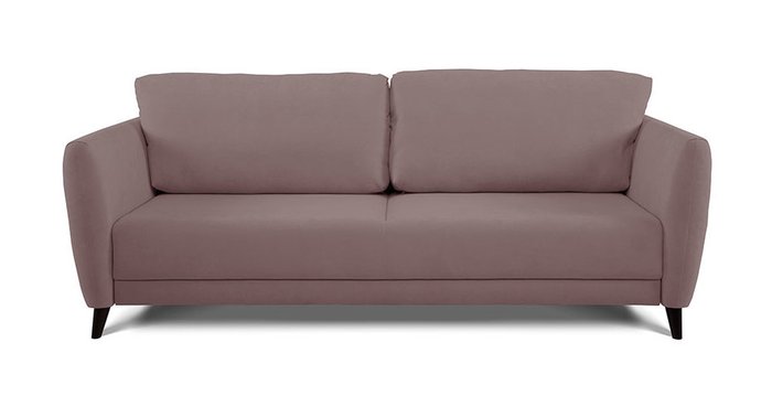 Прямой диван-кровать Фабьен коричневого цвета
