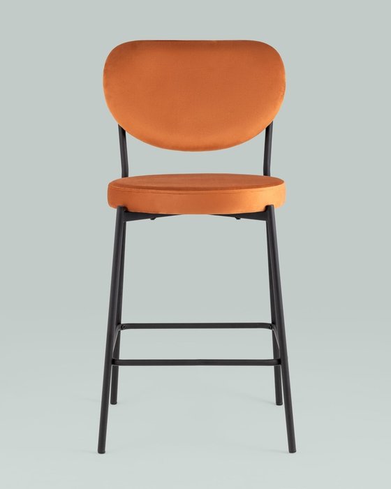 Стул полубарный Барбара терракотового цвета - лучшие Барные стулья в INMYROOM