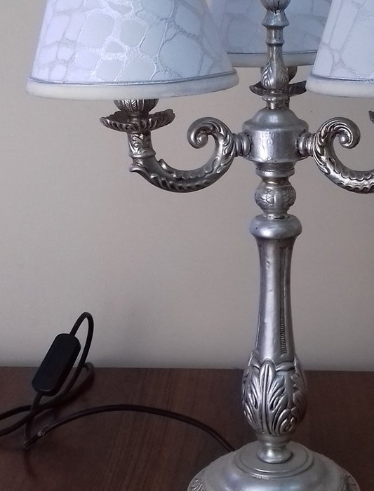 Настольная лампа Lamp2 silver - купить Настольные лампы по цене 66550.0