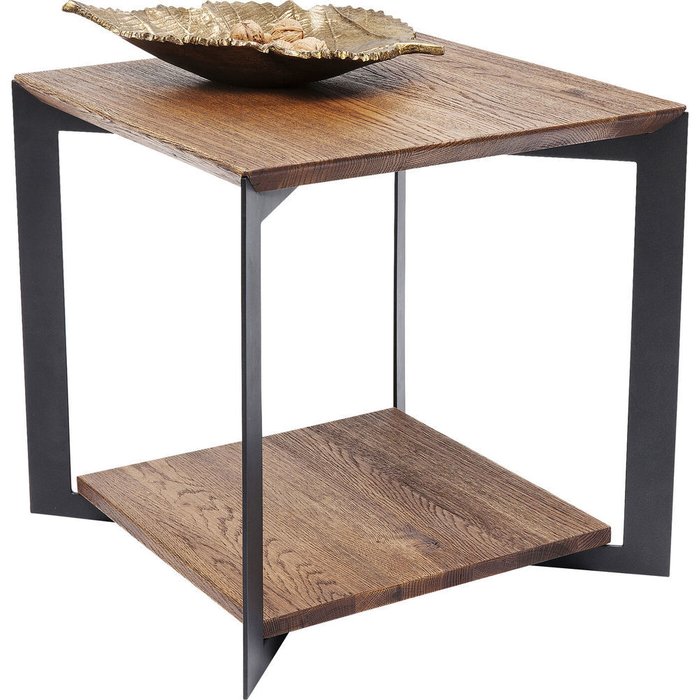 Столик приставной Phoenix с деревянной столешницей  - купить Кофейные столики по цене 66610.0