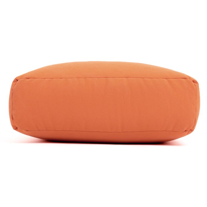 Пуф-подушка из натурального хлопка оранжевого цвета - лучшие Бескаркасная мебель в INMYROOM