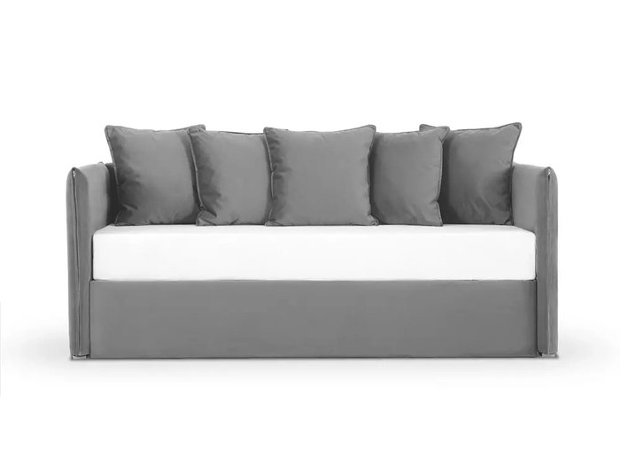 Диван-кровать Milano 90х190 серого цвета - купить Кровати для спальни по цене 29900.0