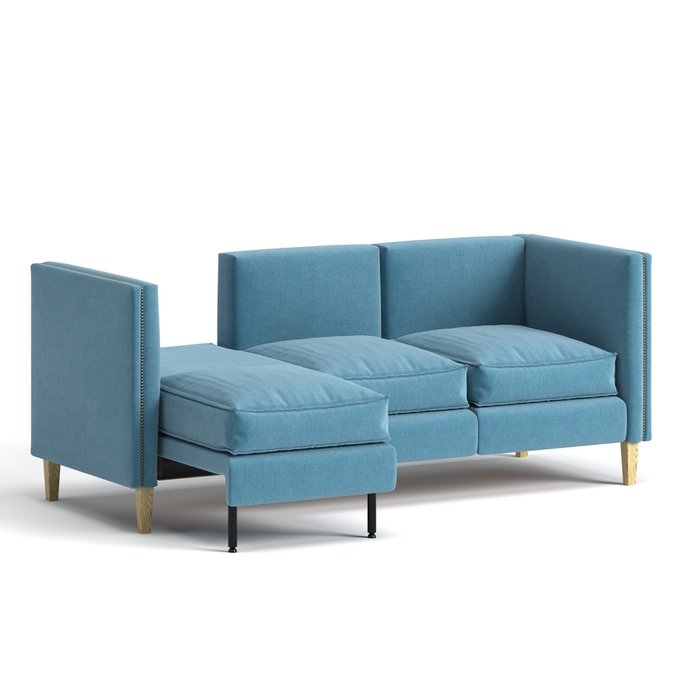 Диван-кровать Marta голубого цвета - лучшие Прямые диваны в INMYROOM