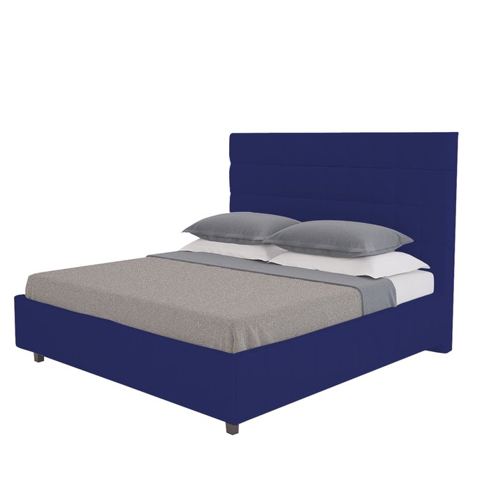 Кровать Shining Modern темно-синего цвета 180х200 