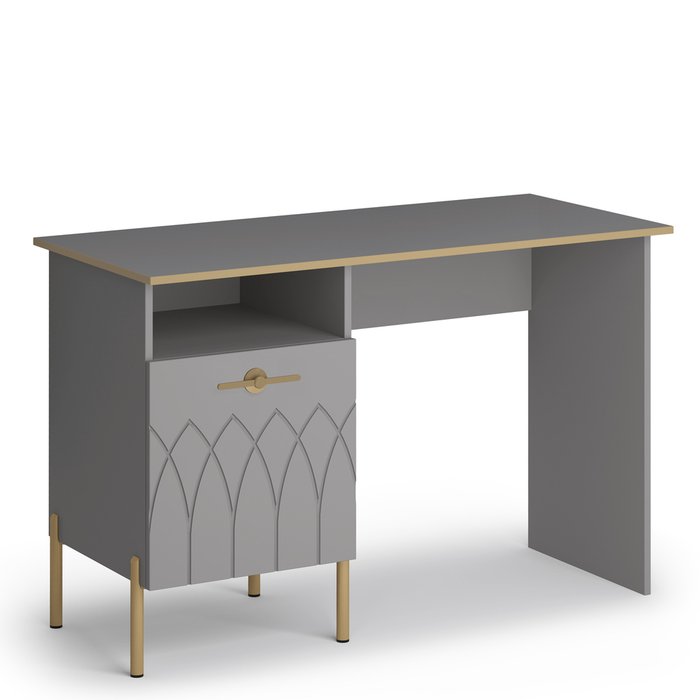 Стол письменный Капри 2 серого цвета - купить Письменные столы по цене 13810.0