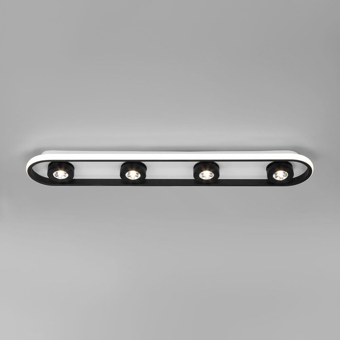 Потолочный светодиодный светильник 20123/4 LED белый/черный Slam