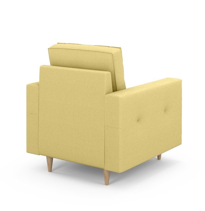 Кресло Otto желтого цвета - лучшие Интерьерные кресла в INMYROOM