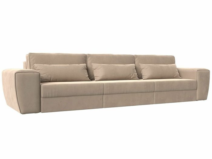 Прямой диван-кровать Лига 008 Long бежевого цвета