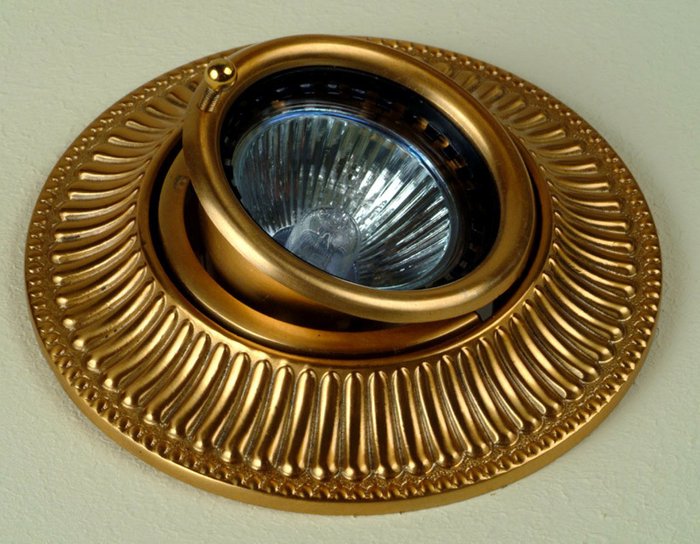 Встраиваемый светильник Antonio Ciulli из металла золотого цвета - лучшие Встраиваемые споты в INMYROOM