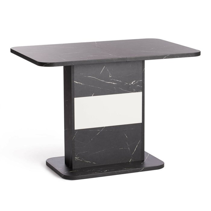 Стол обеденный раздвижной Smart черно-белого цвета